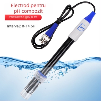 Senzor pH PR201, electrod pH compozit pentru analizor de calitate a apei, interval 0–14 pH, precizie 0,02 pH, Earthworm