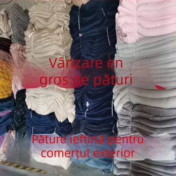 Pătură din fleece coral din poliester, 240 g, pentru primăvară și toamnă, cu posibilitate de personalizare