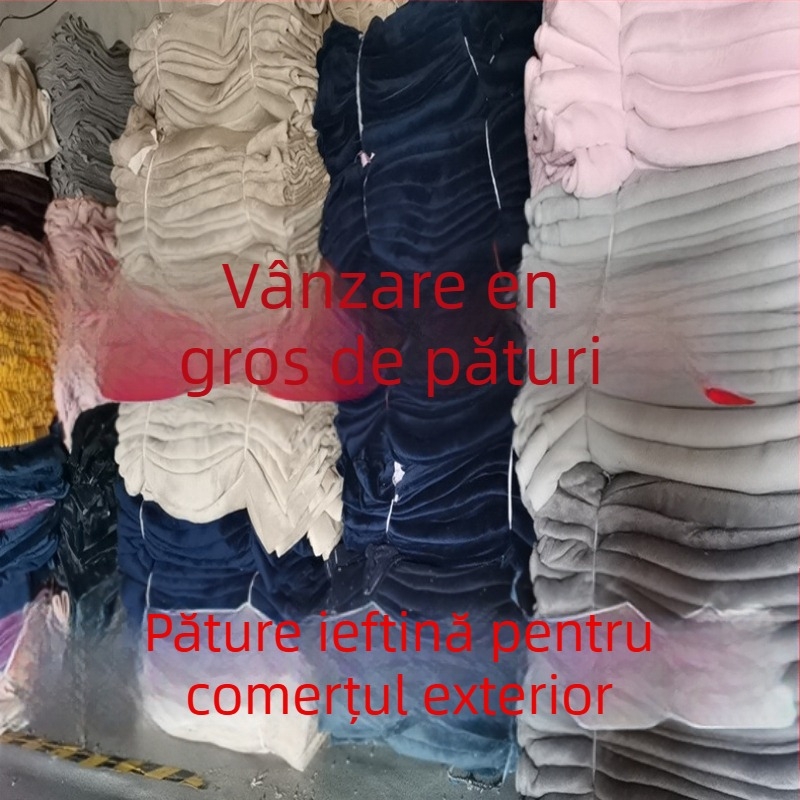 Pătură din fleece coral din poliester, 240 g, pentru primăvară și toamnă, cu posibilitate de personalizare