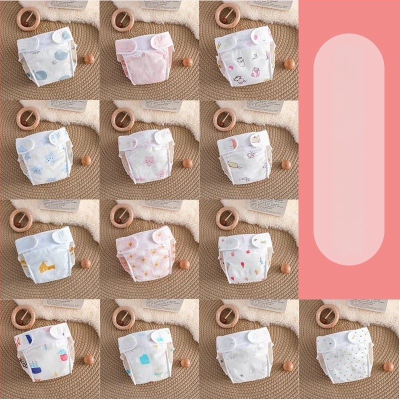 Pantaloni de antrenament pentru bebeluși, Categoria A – tifon impermeabil, lavabil, protecție la scurgeri laterale, pentru 0-6 luni, 6-12 luni, 1-3 ani; potriviți pentru 15 kg+