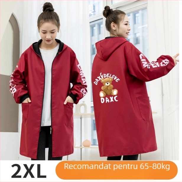 Șorț cu mâneci, din flanel impermeabil pentru iarnă, unisex, cu model animal