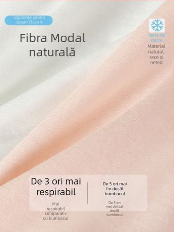 Boxeri de vară pentru fete, din modal cu bumbac, Clasă A anti-derapare, talie medie, pentru copii 3–8 ani