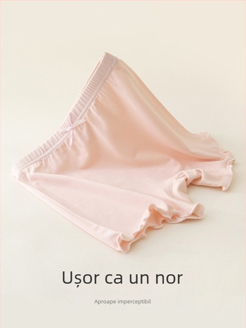 Boxeri de vară pentru fete, din modal cu bumbac, Clasă A anti-derapare, talie medie, pentru copii 3–8 ani