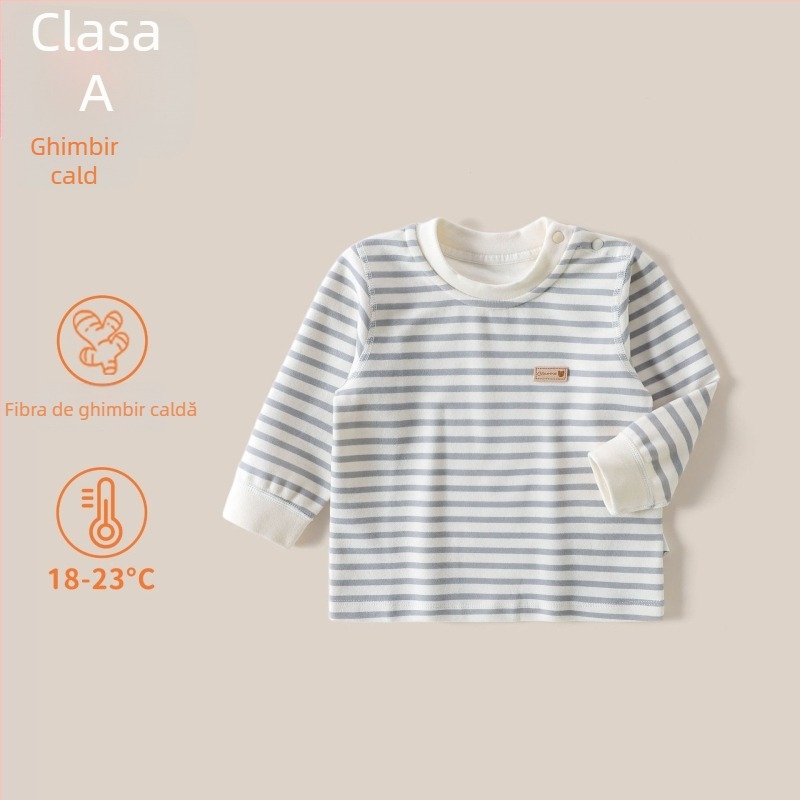 Set din două piese pentru bebeluți: pulover cu mâneci lungi și pantaloni, din bumbac cu atingere moale, unisex, pentru nou-născuți 0-1 ani