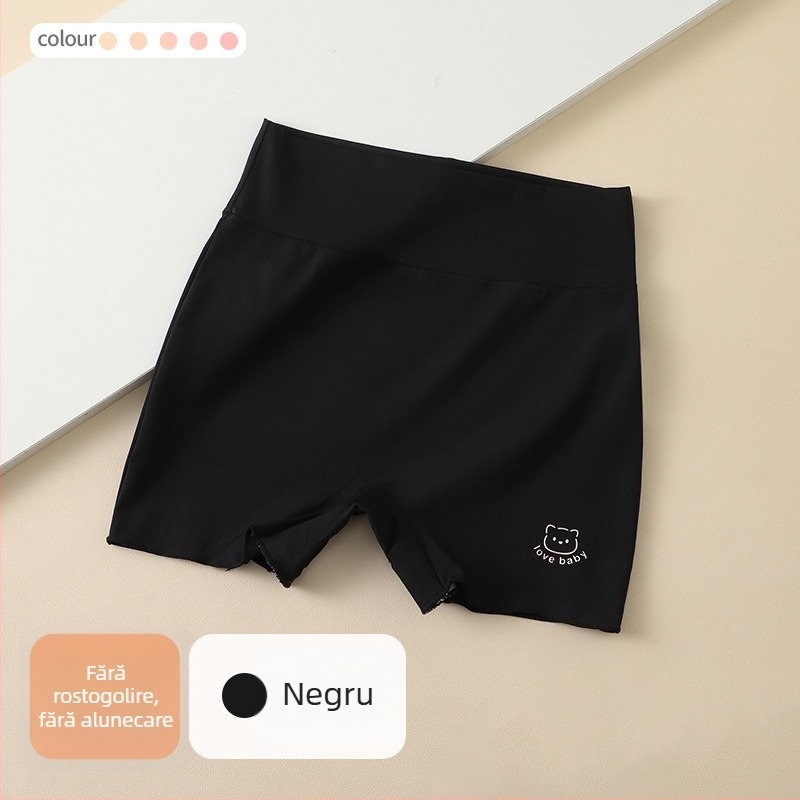 Fete: pantaloni de siguranță din mătase de gheață, 2-în-1 colanți și chiloței, Clasa A, Nylon 79,1%