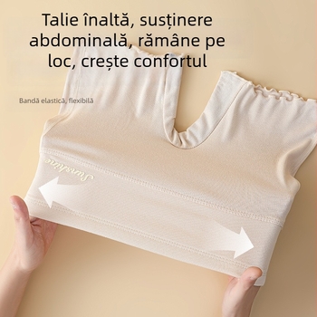 Șorturi de siguranță din bumbac pentru fete, talie înaltă, anti-transparență, 2-in-1 lenjerie pentru vară, 80% bumbac, primăvara 2025