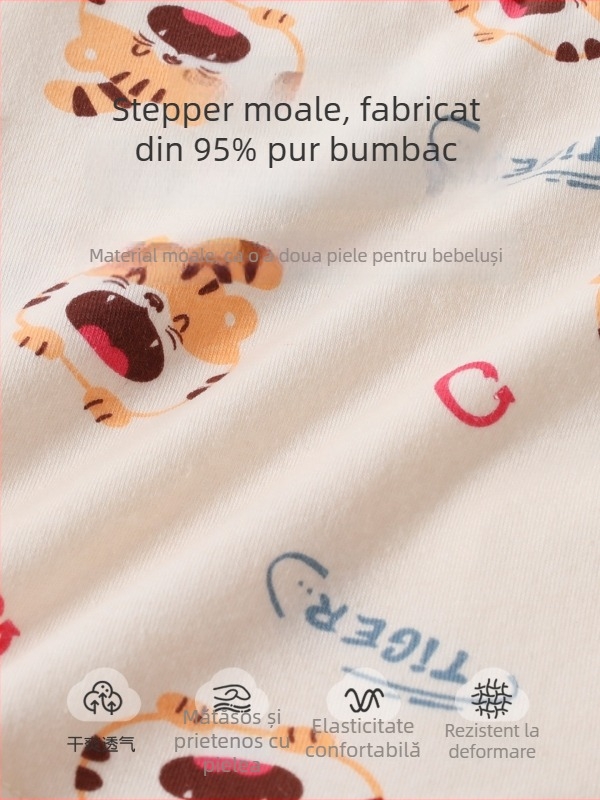 Slip băieți din bumbac 95%, pentru copii 1–3 ani, marcă Jingqi, Toamnă 2025