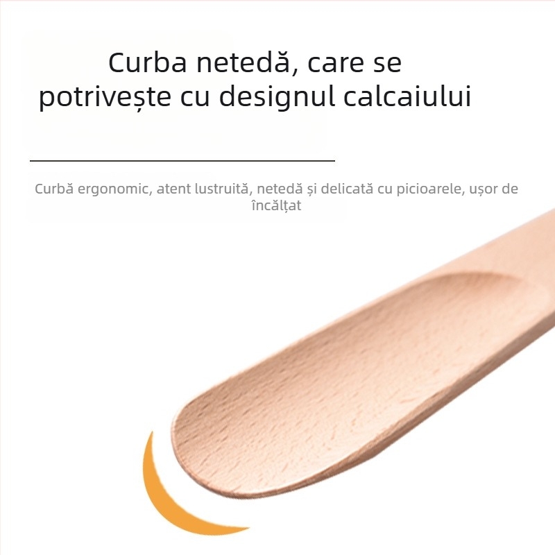 Shoehorn din lemn, stil figurativ, casual zilnic, model XB-2630, potrivit pentru toate sezoanele