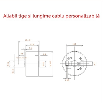 Motor cu perii Yuebang — micro motor DC, sub 36V, certificare 3C