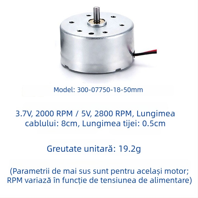 Motor cu perii Yuebang — micro motor DC, sub 36V, certificare 3C