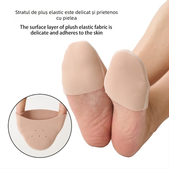 Acoperiri pentru vârfuri de balet, model Pointe covers, compatibile cu pantofi sport și pantofi din piele, protecție împotriva uzurii și absorbție a șocurilor