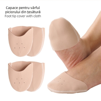 Acoperiri pentru vârfuri de balet, model Pointe covers, compatibile cu pantofi sport și pantofi din piele, protecție împotriva uzurii și absorbție a șocurilor