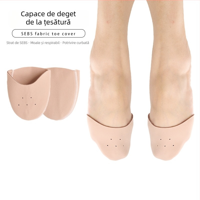 Acoperiri pentru vârfuri de balet, model Pointe covers, compatibile cu pantofi sport și pantofi din piele, protecție împotriva uzurii și absorbție a șocurilor