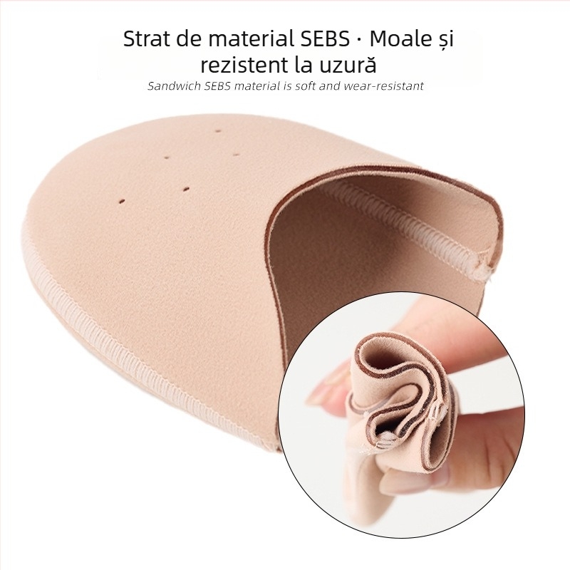 Acoperiri pentru vârfuri de balet, model Pointe covers, compatibile cu pantofi sport și pantofi din piele, protecție împotriva uzurii și absorbție a șocurilor