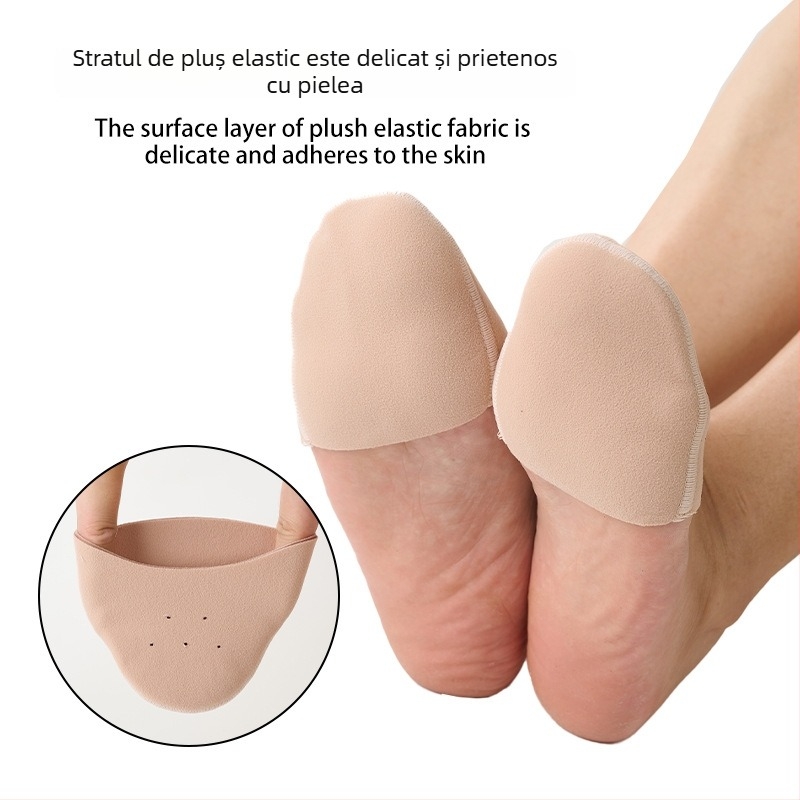 Acoperiri pentru vârfuri de balet, model Pointe covers, compatibile cu pantofi sport și pantofi din piele, protecție împotriva uzurii și absorbție a șocurilor