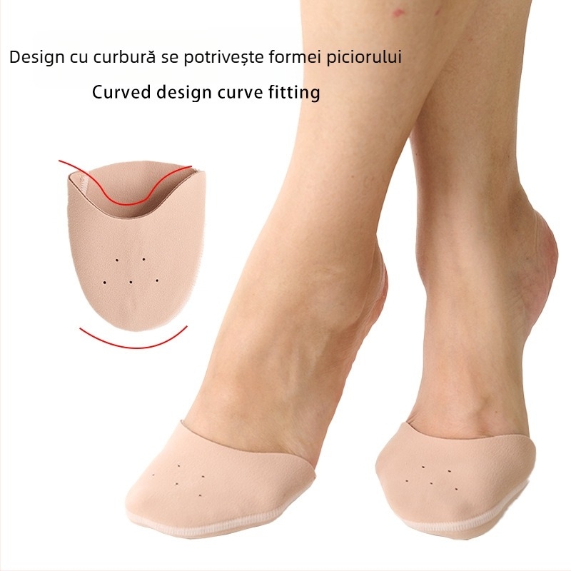 Acoperiri pentru vârfuri de balet, model Pointe covers, compatibile cu pantofi sport și pantofi din piele, protecție împotriva uzurii și absorbție a șocurilor