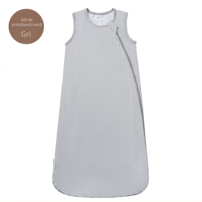 Sac de dormit pentru copii din fibră de bambus, primăvară-vară, pentru 0–1 ani, lavabil