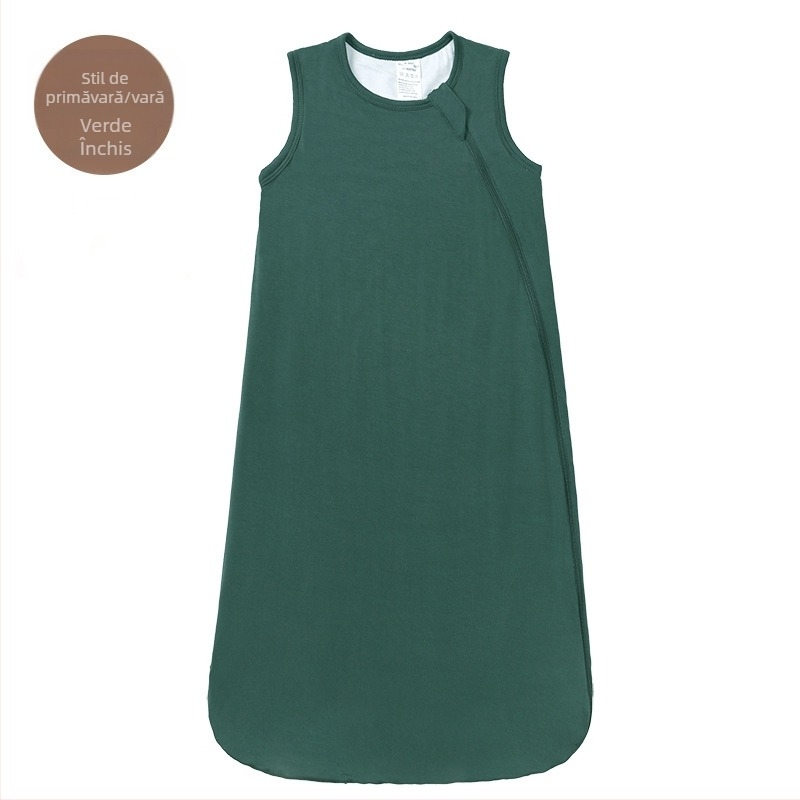 Sac de dormit pentru copii din fibră de bambus, primăvară-vară, pentru 0–1 ani, lavabil