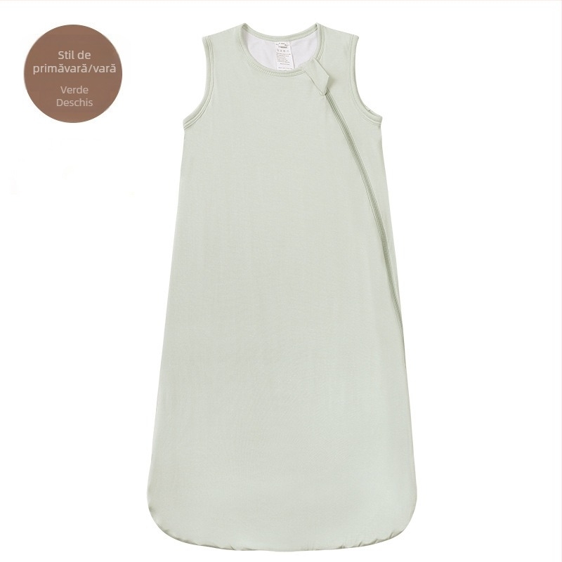 Sac de dormit pentru copii din fibră de bambus, primăvară-vară, pentru 0–1 ani, lavabil