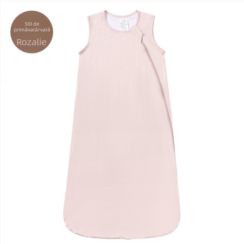 Sac de dormit pentru copii din fibră de bambus, primăvară-vară, pentru 0–1 ani, lavabil