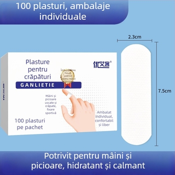 Youaike Plăstră pentru fisuri uscate – bandaj elastic respirabil, țesătură nețesută, grosime 0.5 mm, durată de viață 3 ani
