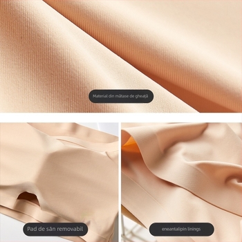 Bustier fără bretele cu Cupă completă fixă; cupă modelată: superioară subțire / inferioară groasă; 80–90% nylon; funcții: strângere, anti-derapare, confortabil