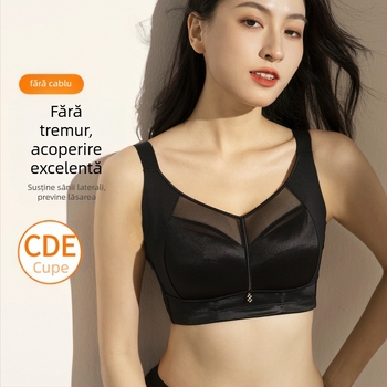 Yasatier Sutien tub tip, nailon cu dublă elasticitate, căptușeală din bumbac, cupă subțire turnată, cupă completă, respirant și modelator