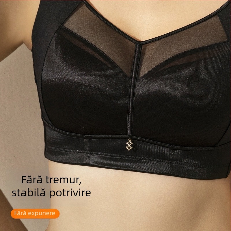 Yasatier Sutien tub tip, nailon cu dublă elasticitate, căptușeală din bumbac, cupă subțire turnată, cupă completă, respirant și modelator