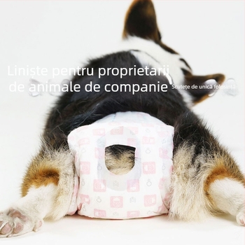 Scutece pentru câini cu plăci absorbante de urină, din țesătură nețesută – utilizare zilnică, călătorii, pentru mai multe animale