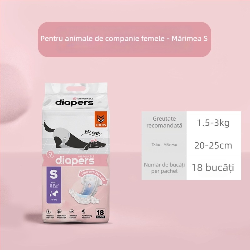 Scutece pentru câini cu plăci absorbante de urină, din țesătură nețesută – utilizare zilnică, călătorii, pentru mai multe animale