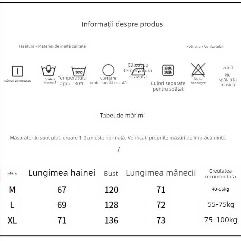 Cardigan damă cu fermoar, guler înălțat, mâneci lungi, croială lejeră, țesătură din bumbac-poliester
