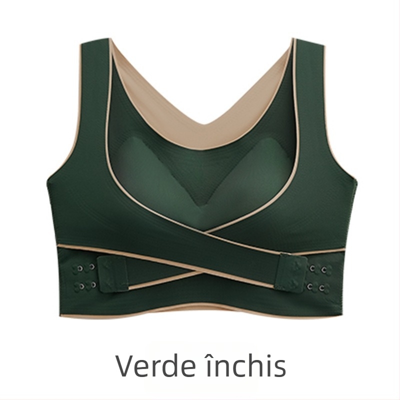 Bustier sport din nylon, cupe cu bureți, fără sârmă, cupe modelate subțiri, bretele încrucișate pe lateral