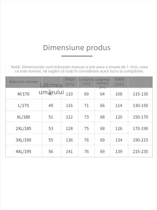 Jachetă de iarnă ușoară pentru bărbați, lungime scurtă, guler stand, fermoar; puf de rață 86–90%, putere de umplere 550