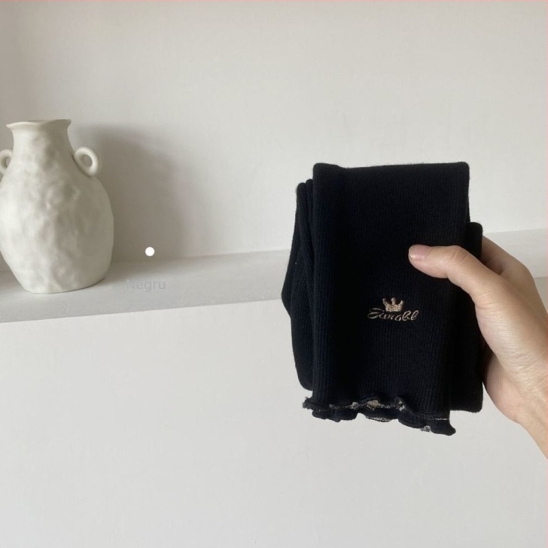 Pantaloni pentru fete din corduroy, căptuți cu fleece, talie înaltă, 80% bumbac, potriviți pentru toamnă iarnă