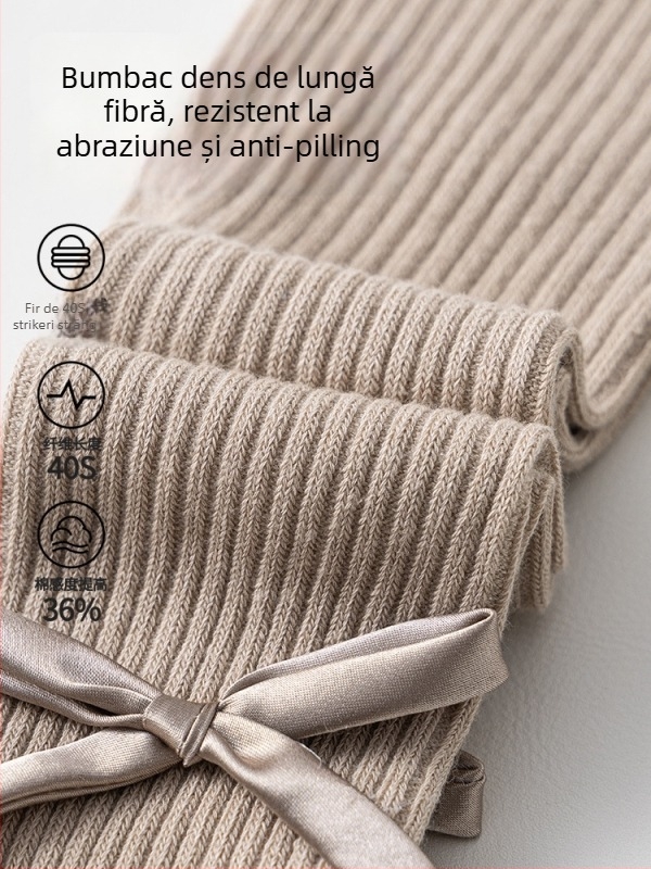 Colanți pentru copii din bumbac combed, uni, pentru vârsta 3-8 ani, pentru primăvară, toamnă și iarnă