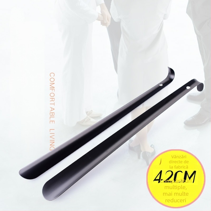 Corn de pantofi din oțel inoxidabil, lungime medie, pentru încălțare și descălcare ușoară, model Ad217, brand Auspicious enough, stil zilnic