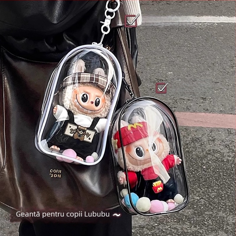 Organizator suspensiv pentru depozitare, PVC, stil poșetă, multifuncțional, pentru dormitor și păpuși, design drăguț desen animat