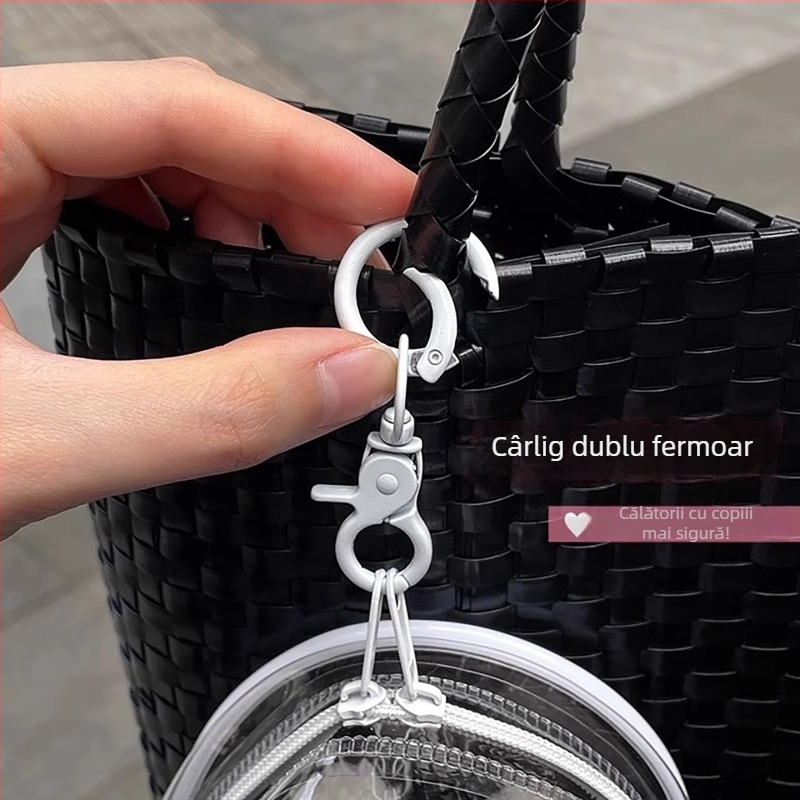 Organizator suspensiv pentru depozitare, PVC, stil poșetă, multifuncțional, pentru dormitor și păpuși, design drăguț desen animat