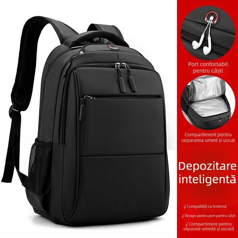 Rucsac de călătorie, compatibil cu bagajul pe roți, capacitate 36–55 L, material Oxford, impermeabil, curea cu pernă de aer, călătorie de afaceri