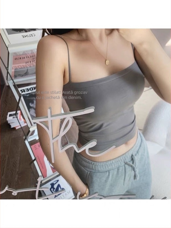 Bustier fără bretele cu pernă pentru sân | Cupă 3/4, cupă modelată subțire, material nylon/lycra, stil vestă