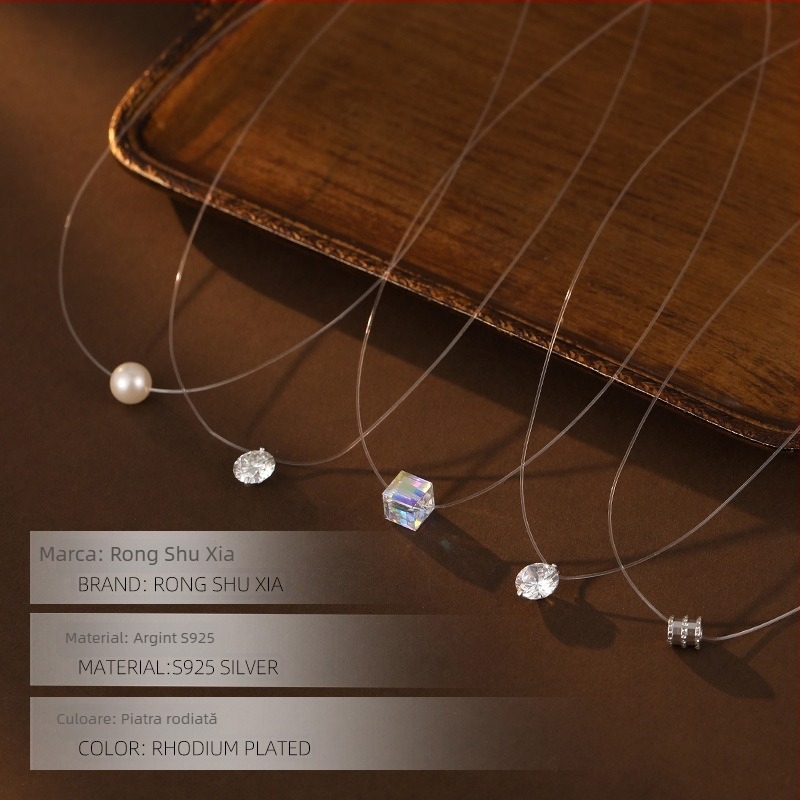 Colier geometric din 925 argint, lucrat manual, Under the banyan tree – stil luxos