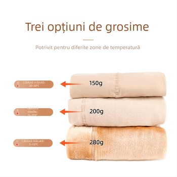 Colanți cu căptușeală din fleece, ridicare a fesierului și modelare, grosime medie, model solid