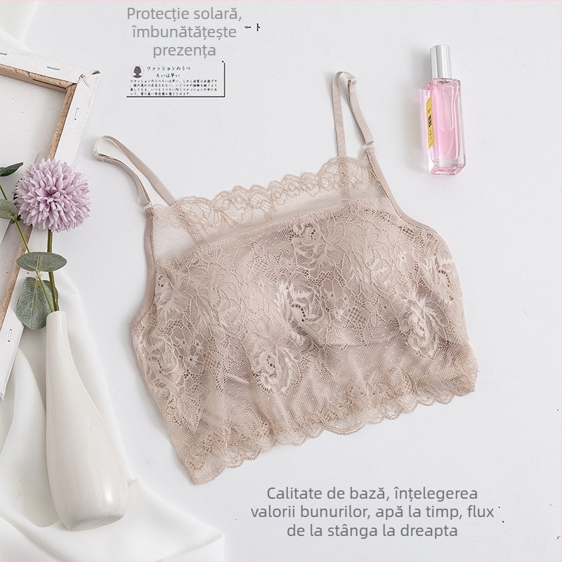 Bustier din mătase, fără bretele, cupe căptușite, cu formă subțire, stil franțuzesc, spate decupat