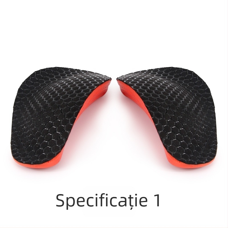 Talpă ortopedică jumătate pentru platfus – susținere a arcului, PU, unisex, potrivit pentru adidași, pantofi din piele și sandale