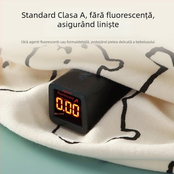 Manșete pentru bebeluși din bumbac 100% – model cartoon, anti-murdărire, pentru 1–3 ani, potrivite pentru toamnă/iarnă/primăvară