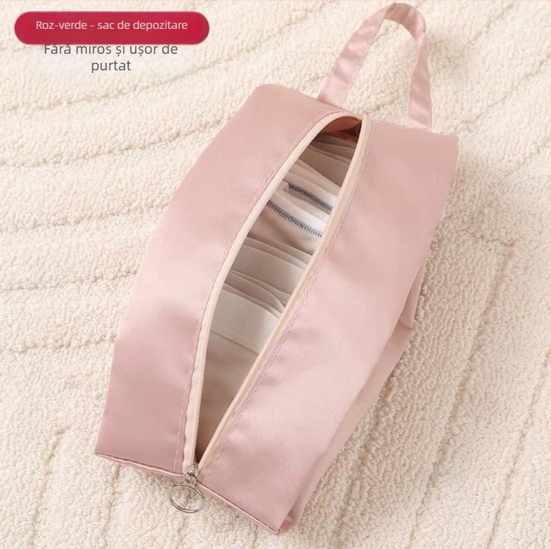 Organizator de călătorie pentru lenjerie și șosete, material satin, multifuncțional, stil geantă