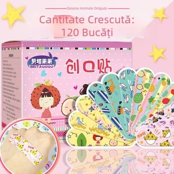 Band-Aid PE, unic de utilizare, stil medical, 100 plasturi pe cutie
