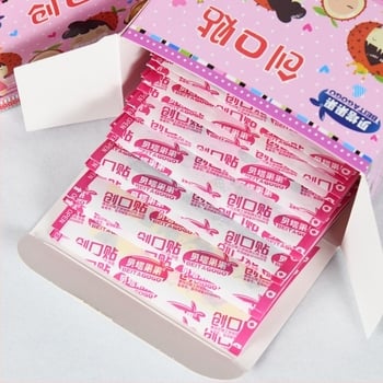 Band-Aid PE, unic de utilizare, stil medical, 100 plasturi pe cutie
