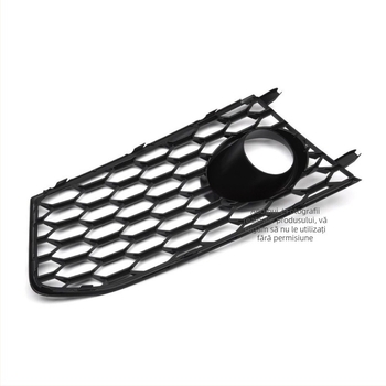 Ramă pentru farul de ceață și decor grilă Audi A7/S7/RS7 – ABS material, montaj în bara, 09-18