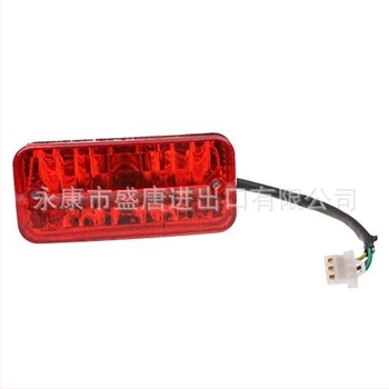 Lampa de stop spate pentru motocicletă FC50 Beat, model J065-001, 12V, carcasă din plastic, iluminare puternică